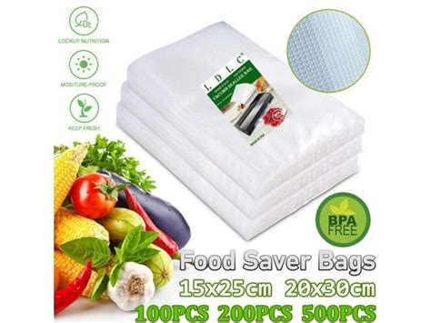 200 Pint 6 X 10 Food Vacuum Sealer Bags Embossed Vac And Pac Bags