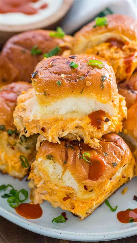 Buffalo Chicken Sliders Great For Entertaining The Shortcut Kitchen