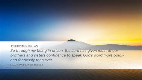 Philippians Gw Desktop Wallpaper So Through My Being In Prison