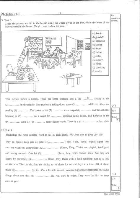 SOLUTION 2020 Ol English Language Past Paper And Answers Studypool