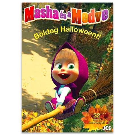 Masha And The Bear Halloween Fericit Carte De Colorat Cu