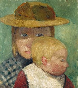 Paula Modersohn Becker Stiftung Brustbild Eines M Dchens Mit Strohhut