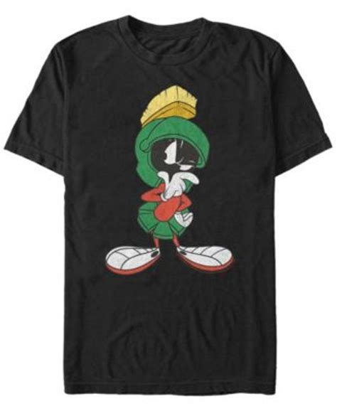 Fifth Sun Looney Tunes Mens Marvin The Martian Thinking Short Sleeve T