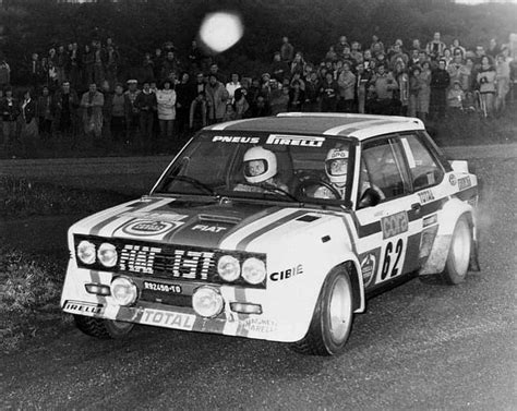 Jean Claude Andruet Biche Fiat 131 Abarth Rallye De Lorraine