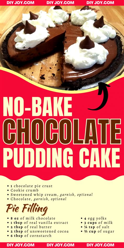 No Bake Milk Chocolate Pudding Pie Recipe