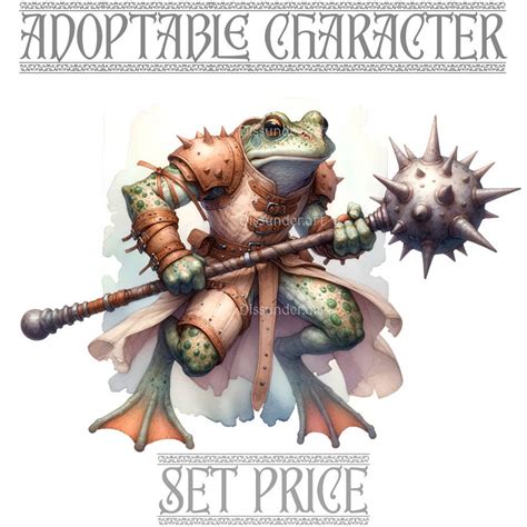 Set Price Adoptables Character Open Frog Warrior By Dissunder On