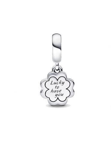 Charm Pandora Colgante Doble Tr Bol De Cuatro Hojas De La Amistad C