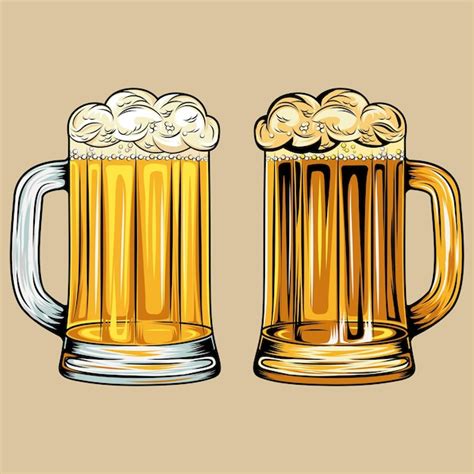 Premium Vector Beer Glass Vector Art