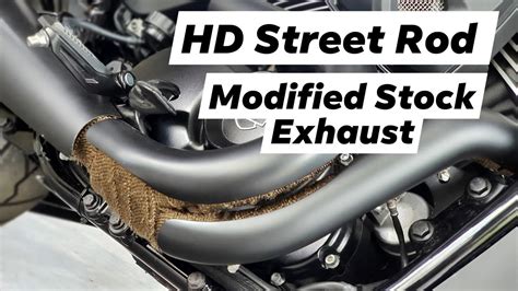 Modified Stock Exhaust Harley Davidson Street Rod Youtube