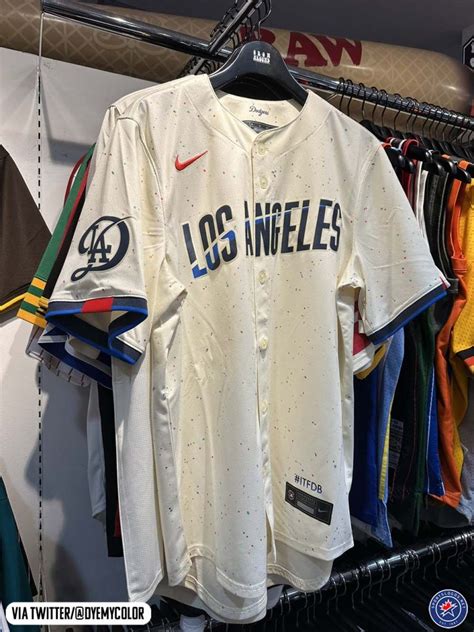 The Los Angeles Dodgers New City Connect Uniform Was Leaked This Weekend The Jersey Spotted