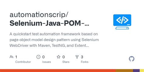 Github Automationscrip Selenium Java Pom Testng Pagefactory A