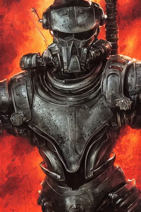 Portrait Of Tom Cruise As Inquisitor In Power Armor Stable Diffusion