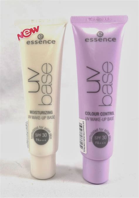 Essence Cosmetics UV Base Moisturizing Make Up Base in White and Lavender