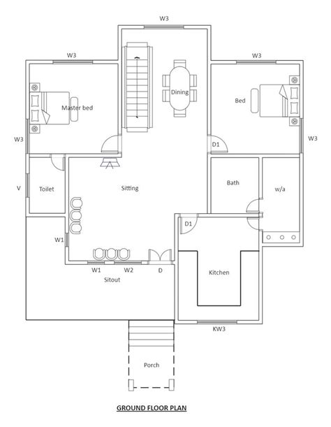 Low Budget Modern Bedroom House Design Modern House Floor Plans