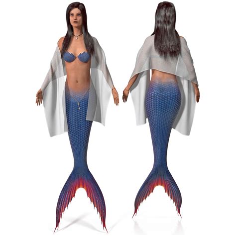 Mermaid D Model Max Free D