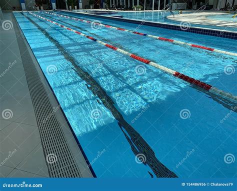 Lanes Of A Competition Swimming Pool Swimming Pool In Spa Center Of