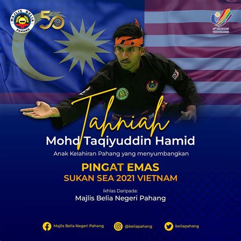 Tahniah Mohd Taqiyuddin Hamid Majlis Belia Negeri Pahang