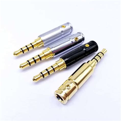 Gold Plated 3 5 Mm TRRS Mini Jack Connector Utechn