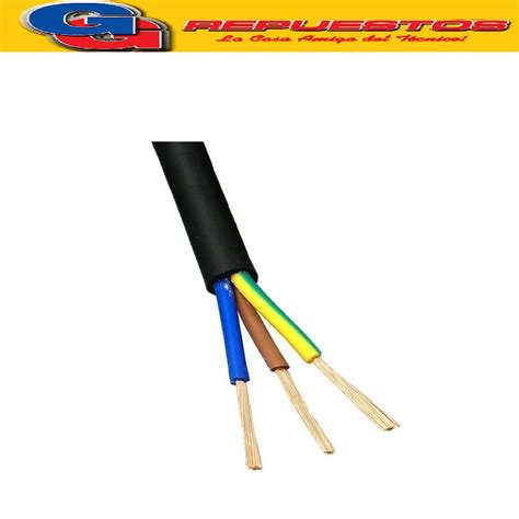 Cable Tpr Tipo Taller X Mm Por Metro Envainado Negro