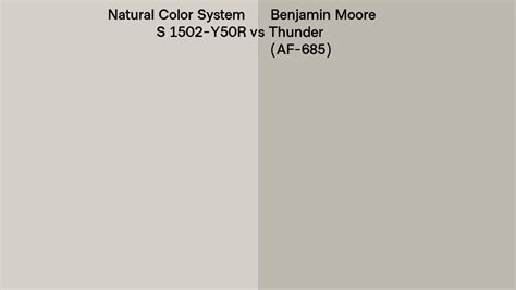 Natural Color System S 1502 Y50r Vs Benjamin Moore Thunder Af 685