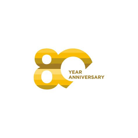 80th Anniversary Celebration Logo 20297179 Vector Art At Vecteezy