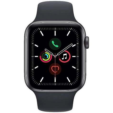 Apple Watch Se Gps 40mm Space Grey Aluminium Case With Midnight Sport Band Regular Mkq13ula