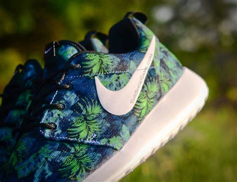 Nike Roshe Run Poison Green Palm Trees SneakerFiles