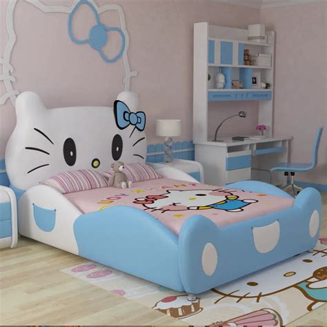 Дизайн модный дизайн hello kitty розовая кожаная детская спальня для ...