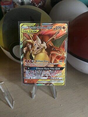 Pokémon TCG Charizard Braixen Tag Team GX Cosmic Eclipse 22 236 Holo