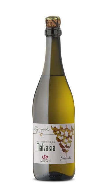 Malvasia Secco Frizzante D O C Vino Bianco Cantina Valtidone