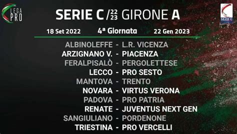 Serie C Il Calendario Del Girone A Sky Sport