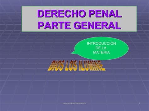 Derecho Penal Parte General Ppt