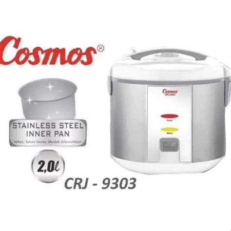 Jual Cosmos Rice Cooker 2 Liter CRJ 9303 Panci Stainless Shopee Indonesia