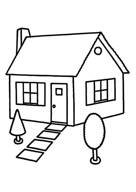 Print Coloring Image Momjunction House Colouring Pages Coloring