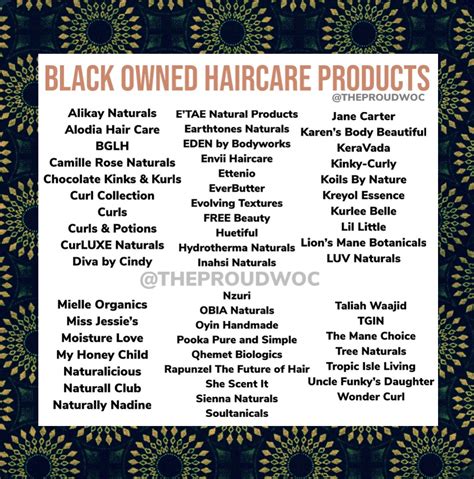 Black Owned Natural Hair Products