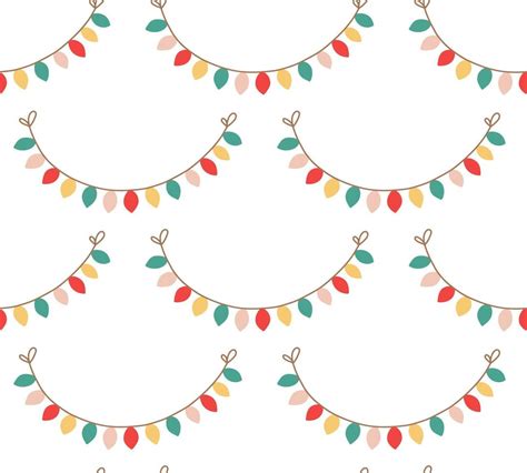 Christmas lights pattern 12884624 Vector Art at Vecteezy