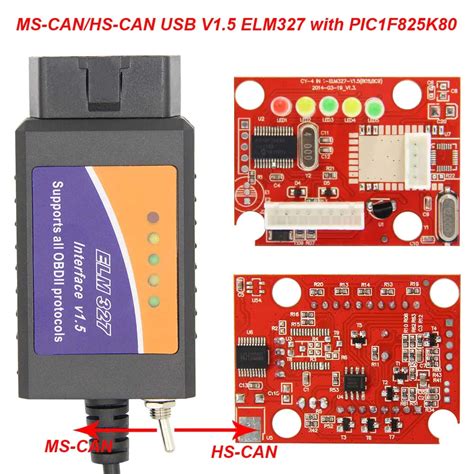 Kingbolen Elm327 Usb V1.5 With Pic18f25k80 And Ch340 For Forscan Elm ...