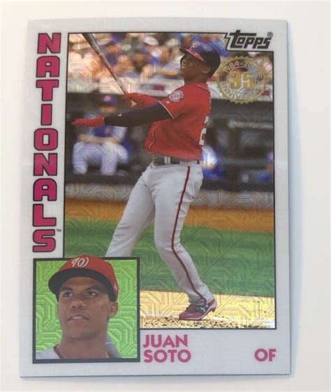 Juan Soto 2019 Topps Silver Pack 1984 Chrome Refractor Nationals EBay