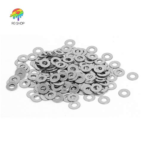 M2 Stainless Steel Flat Washers Spacers Fastener DIN125 200 PCS