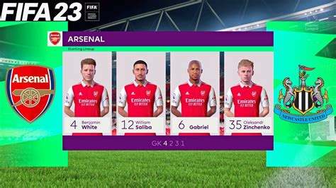 Fifa 23 Arsenal Vs Newcastle United Premier League Match Ps5