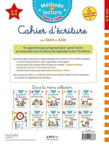 Cahier D Criture Avec Sami Et Julie Adeline Cecconello Livres