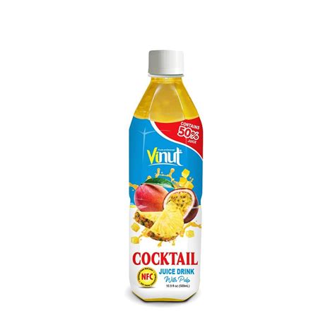 16 9 Fl Oz VINUT Bottle NFC 50 Cocktail Juice Drink With Pulp