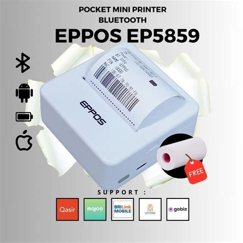 Jual Printer Bluetooth Eppos Ep Print Struk Resi Shopee Rawbt