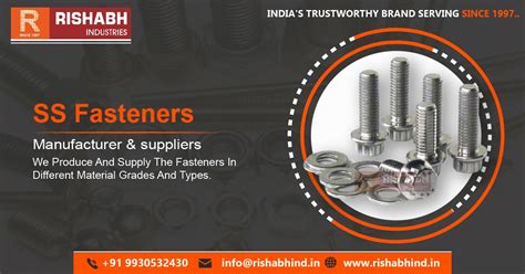 SS Fasteners Supplier In Ahmedabad Gujarat India Rishabh Industries