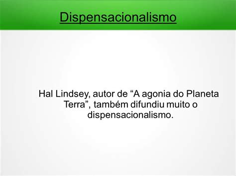 Dispensacionalismo Essência Entre as muitas teorias e