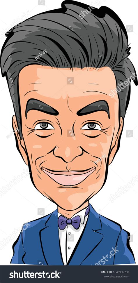 Richard Feynman Vector Caricature Portrait Vector De Stock Libre De