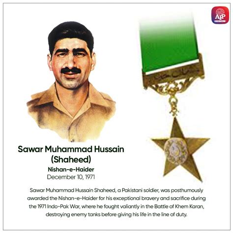 martyrdom anniversary  sowar muhammad hussain shaheed nh  observed