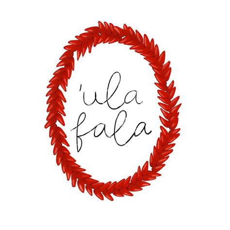 I Drew This Ula Fala As A Part Of My Illustrated Samoan Alphabet Print