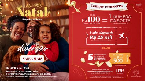 Concorra A Uma Viagem Na Promoção Natal Shopping Valinhos