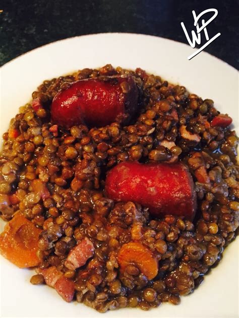 Lentilles Aux Saucisses De Montb Liard Au Cook O La Cuisine De